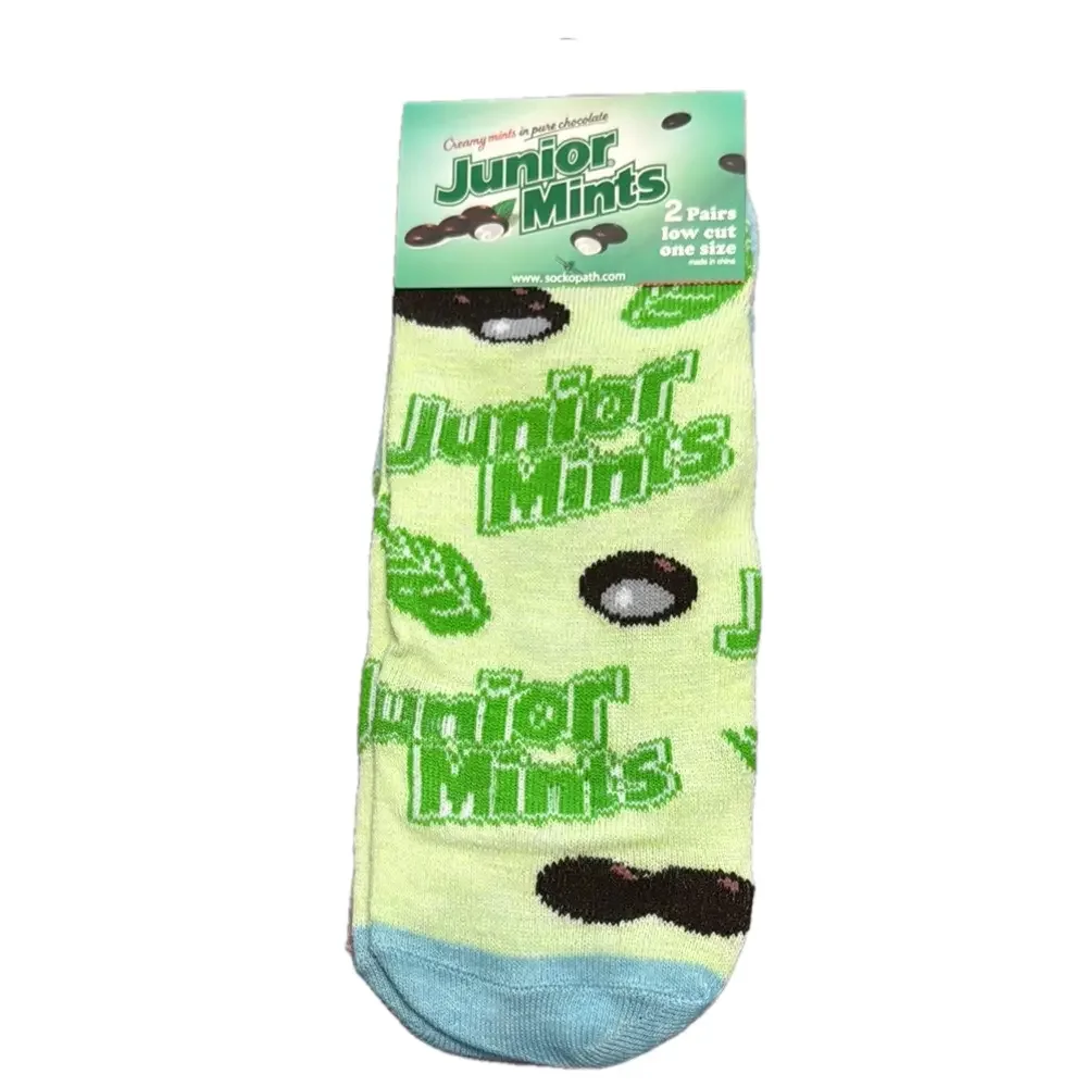Junior Mints Pair of Two Fun Ankle Socks NWT